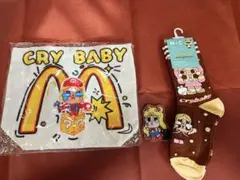 クライベイビー　ランチバック＆靴下、アクリルプレート