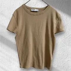 ベルシュカ　リブカットソー　Tシャツ　半袖　ストレッチ　ベージュ　Mのサムネイル