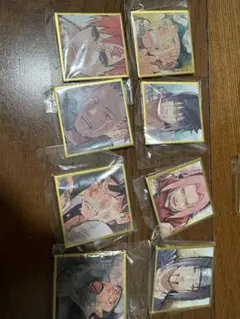 豆ガシャ色紙 NARUTO-ナルト- 疾風伝　 全8種類コンプリートセット②