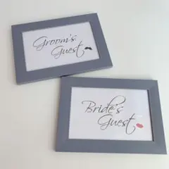 残り1セット　結婚式　二次会　受付サイン　セット　はがきサイズ