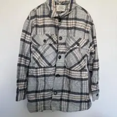 ASHLEY ［M］チェック柄 フリースジャケット 生地厚め　大きなポケット