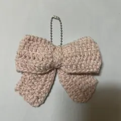 ピンクリボン　チャーム　ハンドメイド