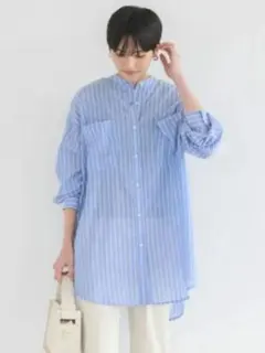 AMERICAN HOLIC イージーケア+接触冷感 Wポケットシャツチュニック