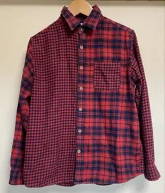 ユニクロ　フランネル　チェックシャツ　150