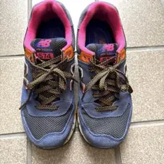 New Balance 574 ブルー/ピンク