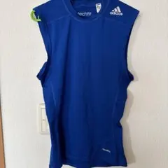 adidas techfit アンダーシャツ 青 climalite