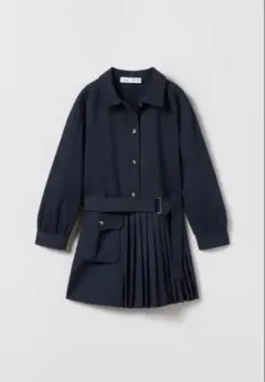 ZARA KIDS / ザラキッズ　ネイビーシャツワンピース　116cm