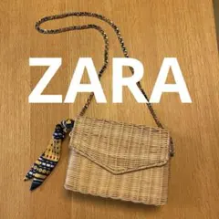 ZARA カゴバッグ　チェーンショルダー