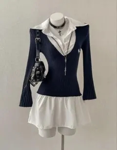 SHEIN 長袖 2wayドレス