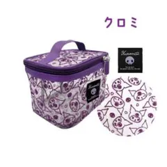 超かわいい❤︎Sanrioフロッキーメッシュミニバニティポーチ　クロミ