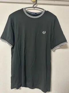 FRED PERRY ツインティップTシャツ サイズM ダークグリーン