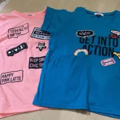 140 PINK-latte 半袖Tシャツ 2枚セットのサムネイル