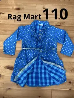 110 Rag Mart水玉模様の長袖ワンピース