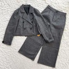 マッキントッシュロンドン パンツセットアップ ノーカラー ウール 36