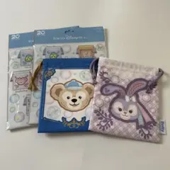 ディズニー　ダッフィー　ステラルー　巾着　きんちゃく