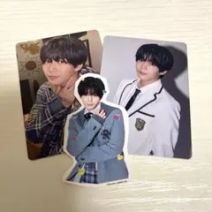 なにわ男子 長尾謙杜 HARD WORK トレカ、ステッカーセット