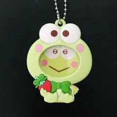 ♡サンリオ＊いちご新聞50周年記念 フォトバッジ付きマスコットケロケロケロッピ♡