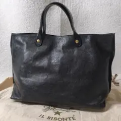 希少 イルビゾンテ ドクターズバッグ ボストン ショルダー ブラック 