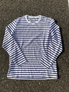 OLD UNIQLOボーダーロンTホワイト✖️ネイビー archive y2k短丈