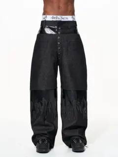 Fourth3ex Asymmetric Button Raw Denim - メルカリ