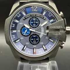 【稼働品・箱付き】DIESEL メガチーフ DZ-4329 クロノグラフW203