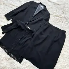 3点セット　ブラック　フォーマル　礼服　スカート　ジャケット　しまむら　13号