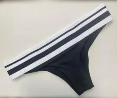 【新品】 h&m ブラック白ストライプ ビキニ ボトム EUR 34のサムネイル