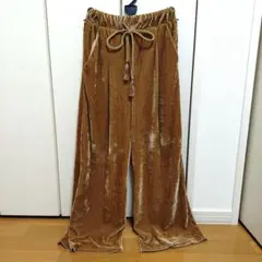 ベロアパンツ カジュアルパンツ