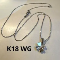 Folli Follie クローバー ネックレス K18WG - メルカリ
