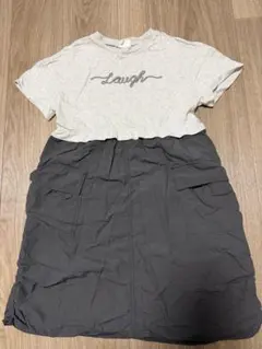 BREEZE シャカシャカカーゴスカートレイヤー風ワンピース