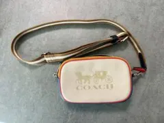 COACH カラーブロック ホース アンド キャリッジ ショルダーバッグ