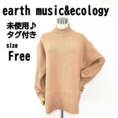 ✨ほぼ新品【F】earth music&ecology ニット バックスリット