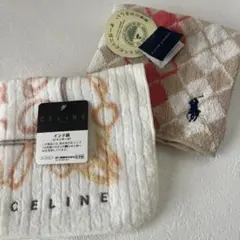未使用品　セリーヌ　ラルフローレン　タオルハンカチ　2枚　セット