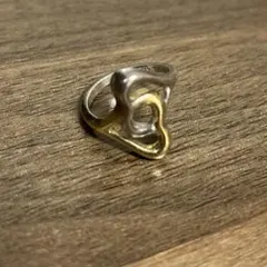 TIFFANY 指輪 10号 ハート コンビ ゴールド シルバー 750 925 - メルカリ