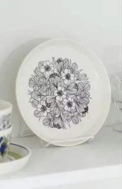 GUSTAFSBERG 鹿児島睦 プレート 皿 花柄 スウェーデン製 - メルカリ