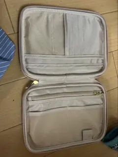 アルビオン　ピンク 合成皮革 ジッパーポーチ