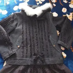 ピンクハウス　未使用リボン付フードデニムブルゾン