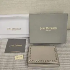 J&M DAVIDSON　ミニウォレット　三つ折り財布　スタッズのサムネイル