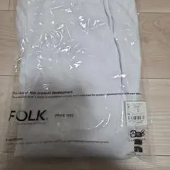 FOLK ストレートパンツ 6014SC-1 ホワイト M　ナース　ズボンのサムネイル