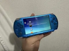 SONY PSP3000バイブラントブルー 動作確認済み 新品バッテリー交換済み