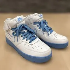 Nike Air Force 1 ホワイト/ブルー ハイカット