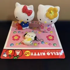Happyくじ Helloキティ50周年フィギュア2種＆ポチャコ