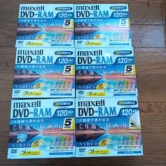 maxell DVD-RAM 120分 5枚入り ×6