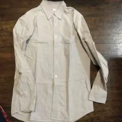 UNIQLO 長袖シャツ Mサイズ ライトグレー