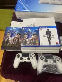 PS4 ホワイト 本体 500GB 龍が如く0
