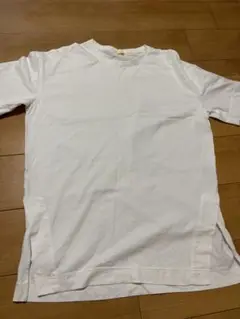 ホワイト クルーネック Tシャツ　earth