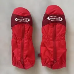2-3y mont-bell ミトングローブ レッド
