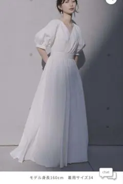 kaene タフタカシュクールドレス