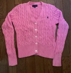 Ralph Lauren ラルフローレン　Ｖネック　ケーブルニット　カーディガン