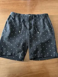 総柄 ショートパンツ ハーフパンツ ブラックのサムネイル